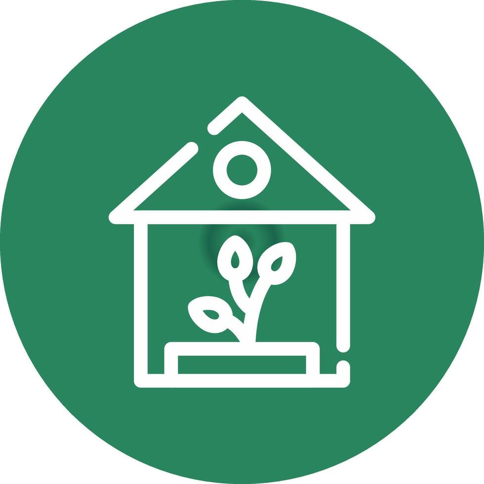Greenhouse Creative Icon Design vector