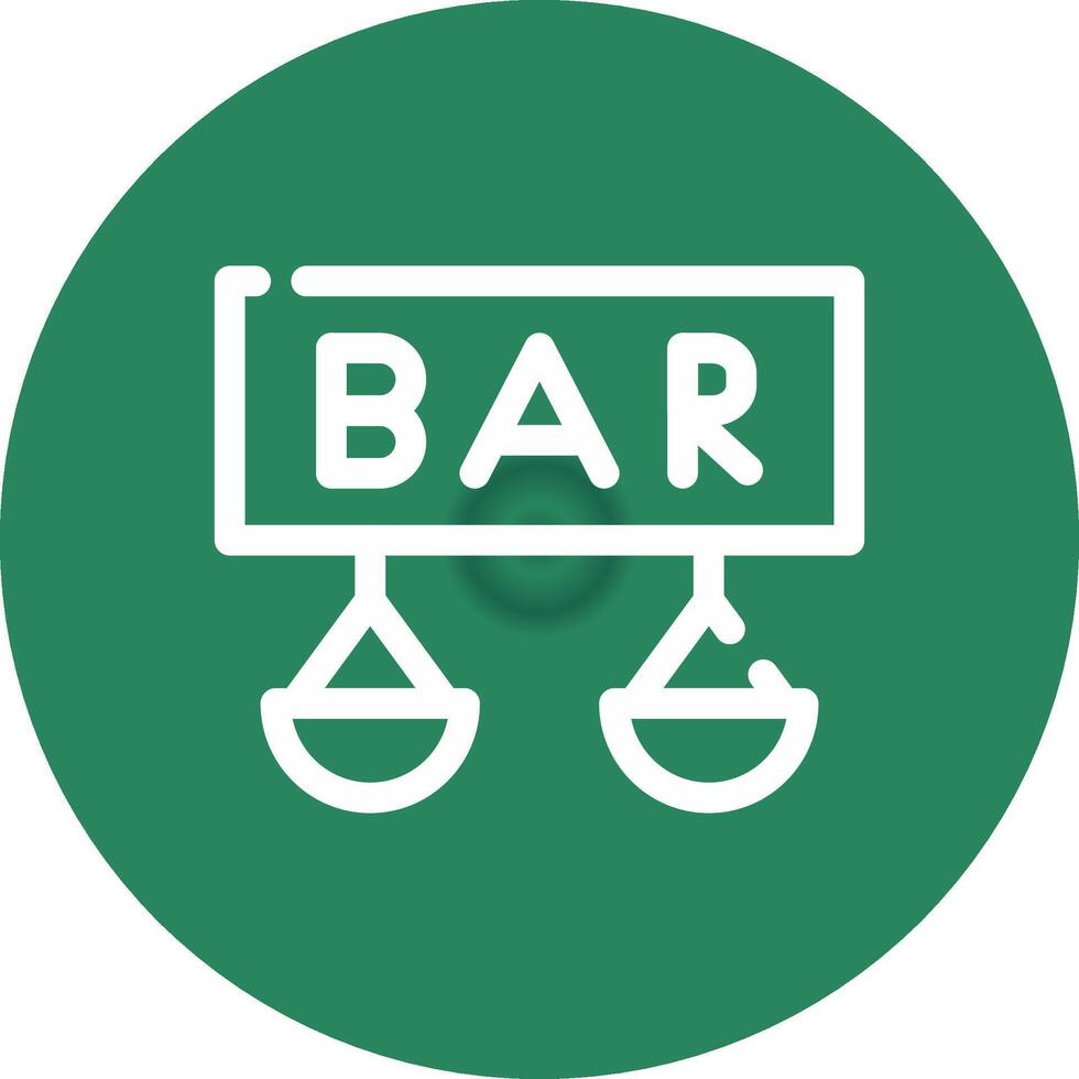 Bar Creative Icon Design vector