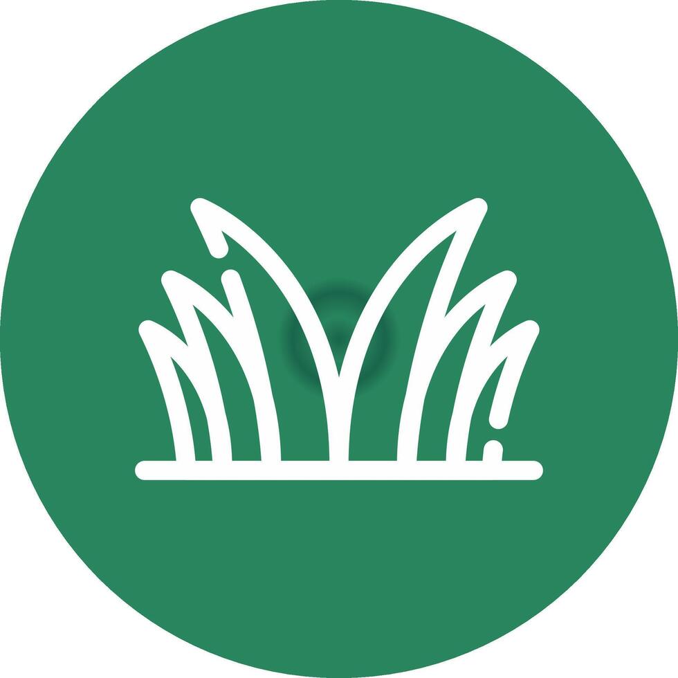 Grass Creative Icon Design vector