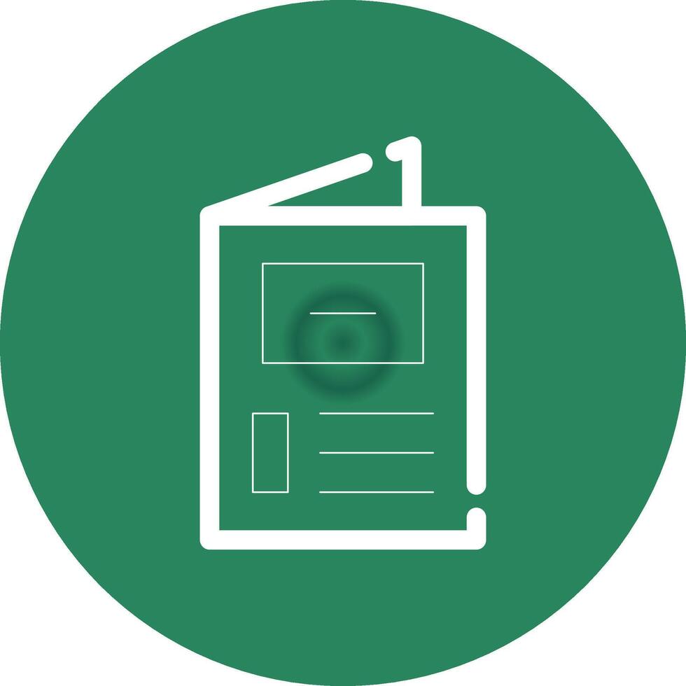 Brochure Creative Icon Design vector