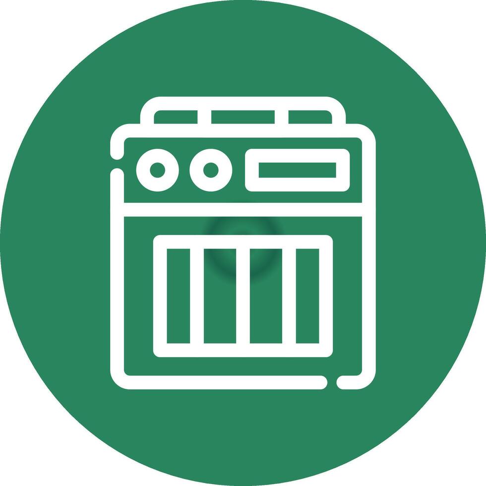 Amplifier Box Creative Icon Design vector