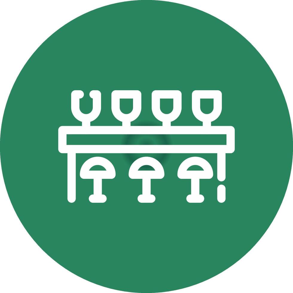 Bar Counter Creative Icon Design vector