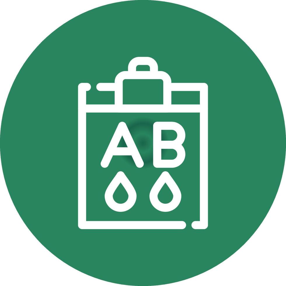 Blood Type Ab Creative Icon Design vector