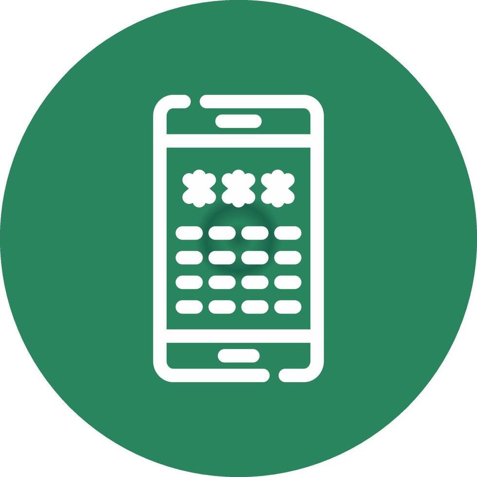 Pin Code Creative Icon Design vector
