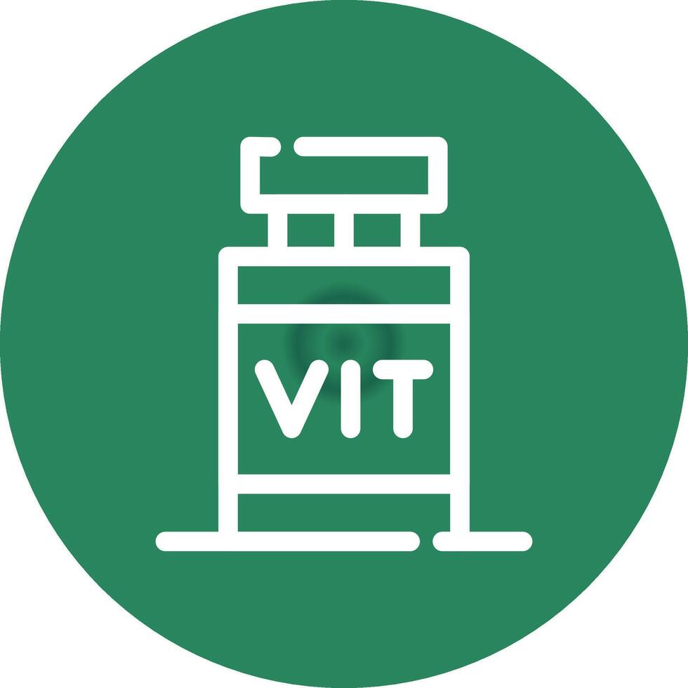 diseño de icono creativo de vitamina vector