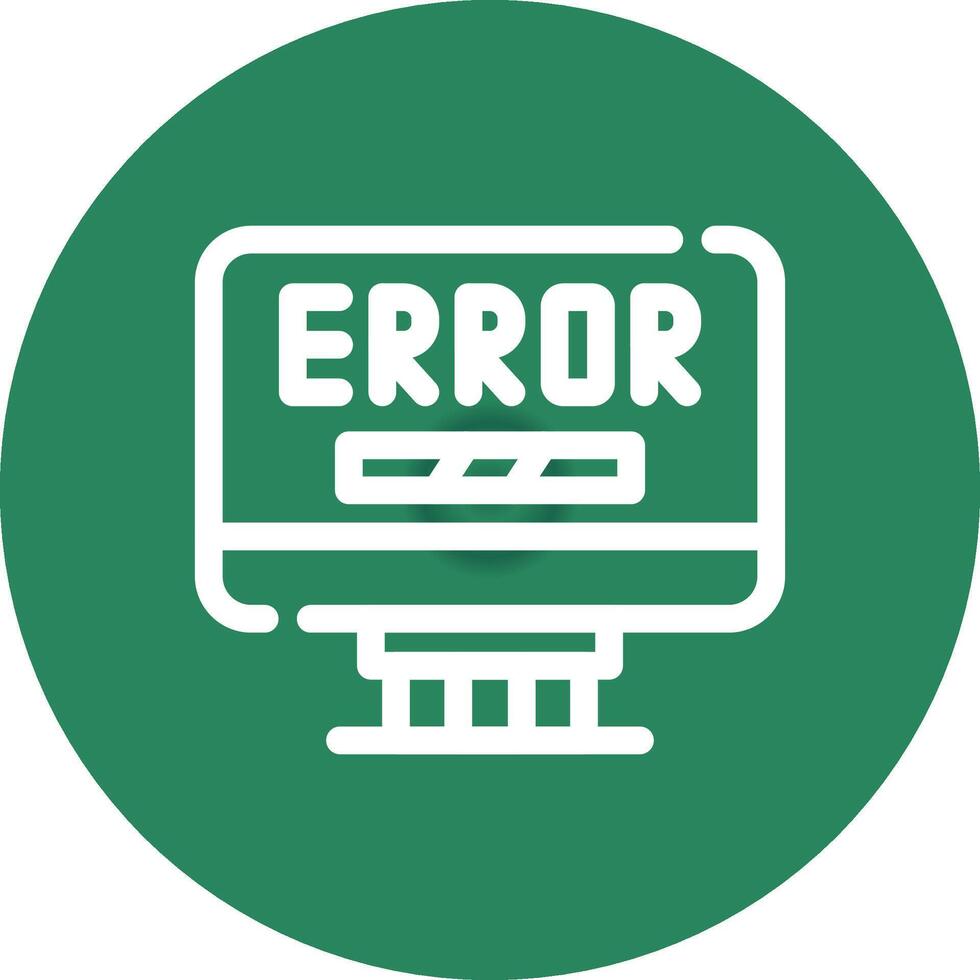 Error Creative Icon Design vector