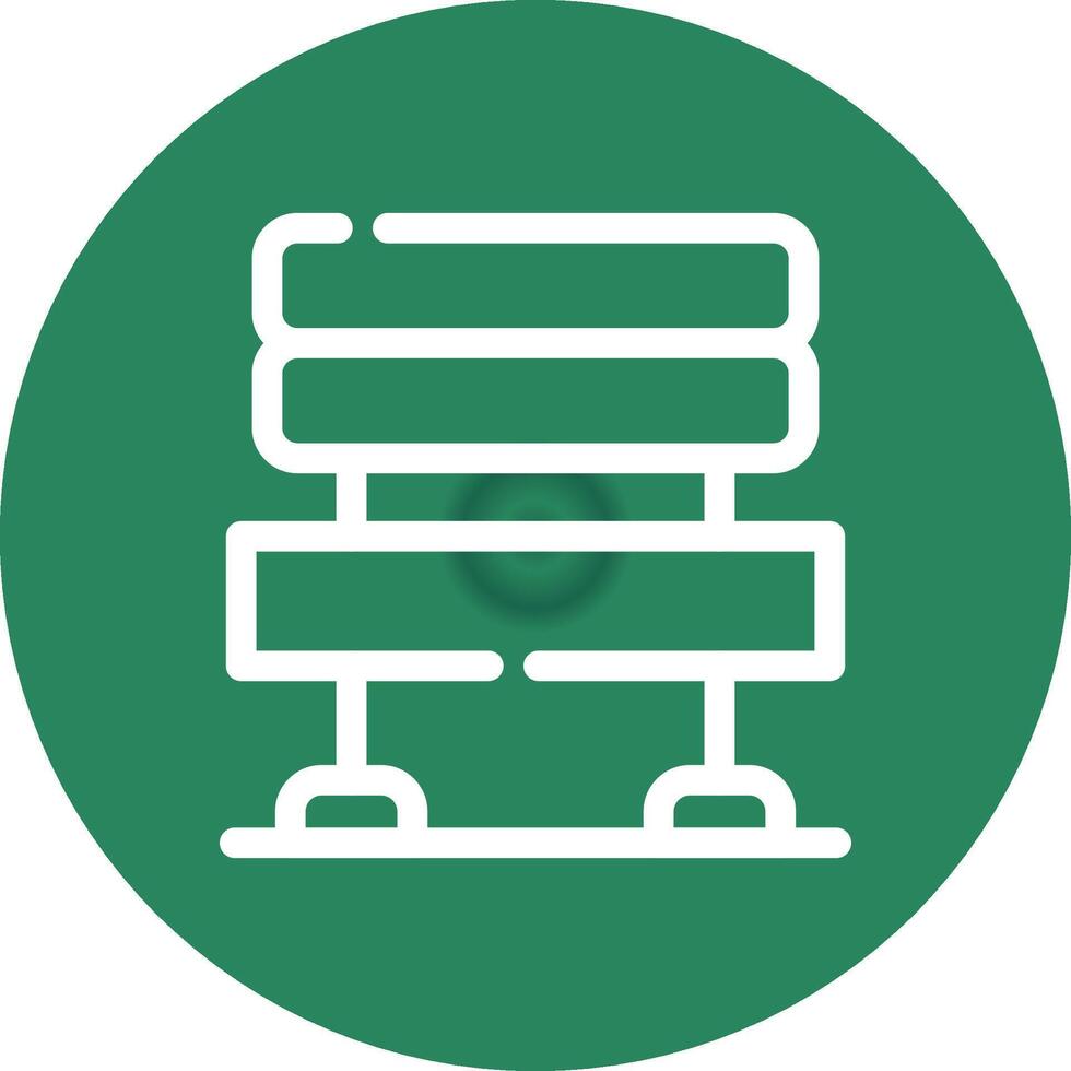 Bench Creative Icon Design vector