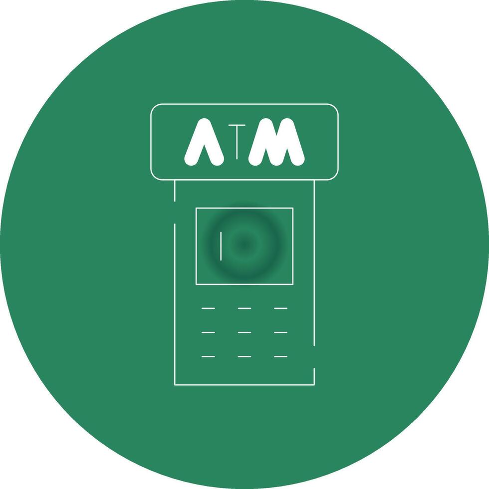 ATM Machine Creative Icon Design vector