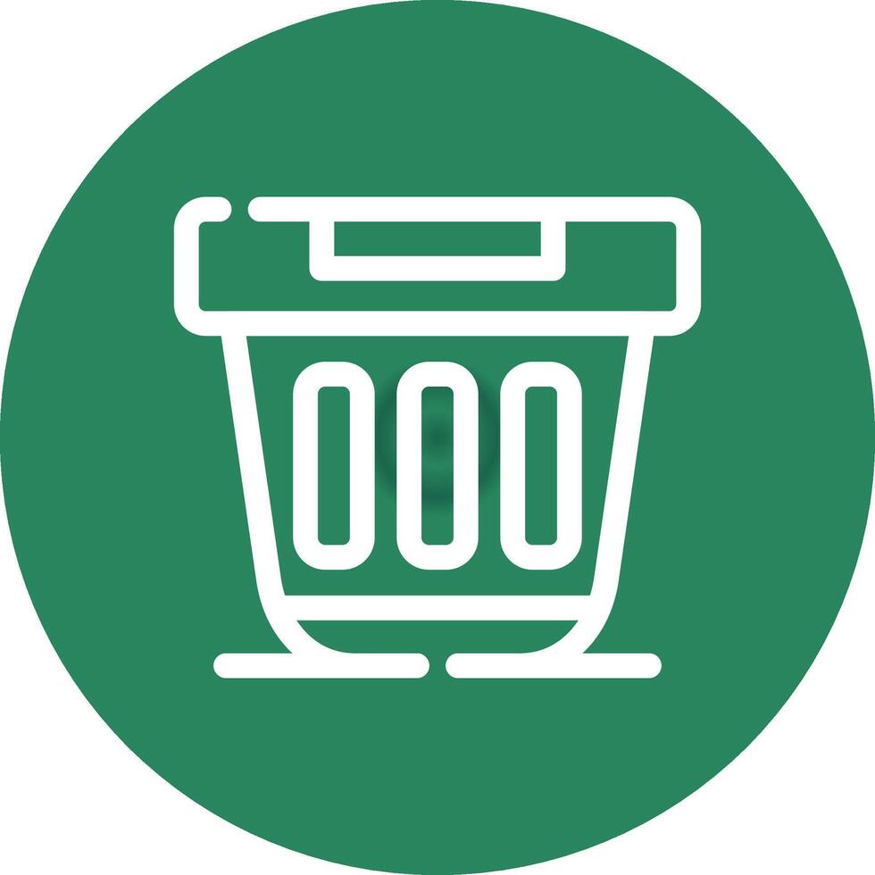 diseño de icono creativo de contenedor de basura vector