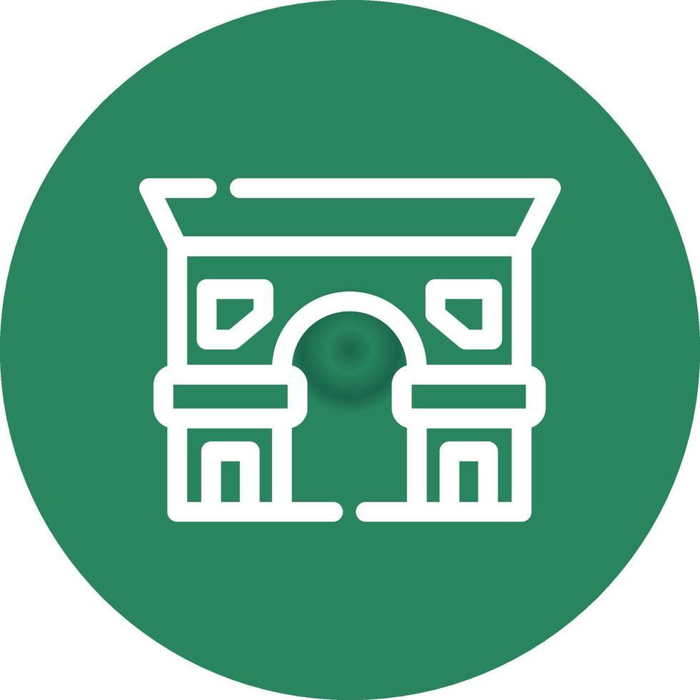 Arc De Triomphe Creative Icon Design vector