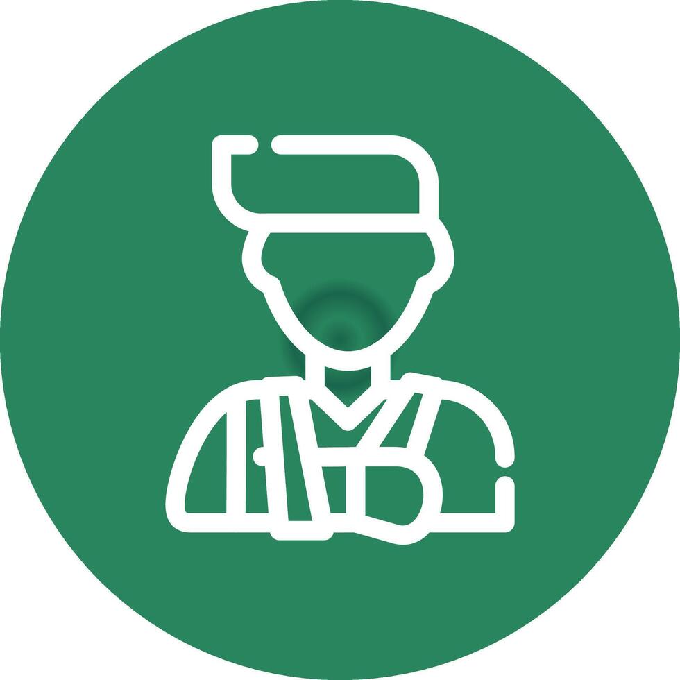 Injury Creative Icon Design vector