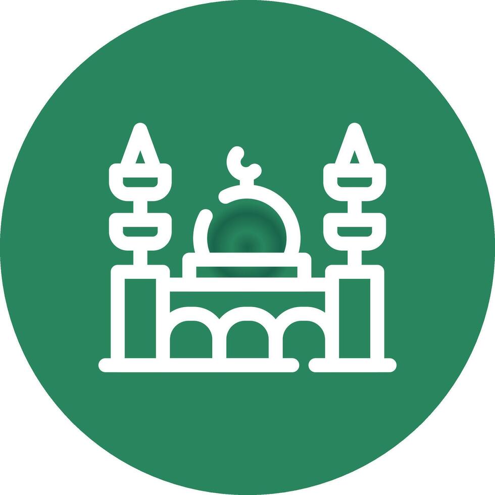 diseño de icono creativo de mezquita vector