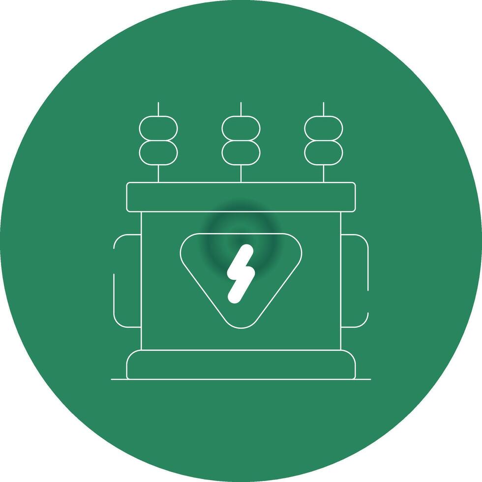 Power Transformer Creative Icon Design vector