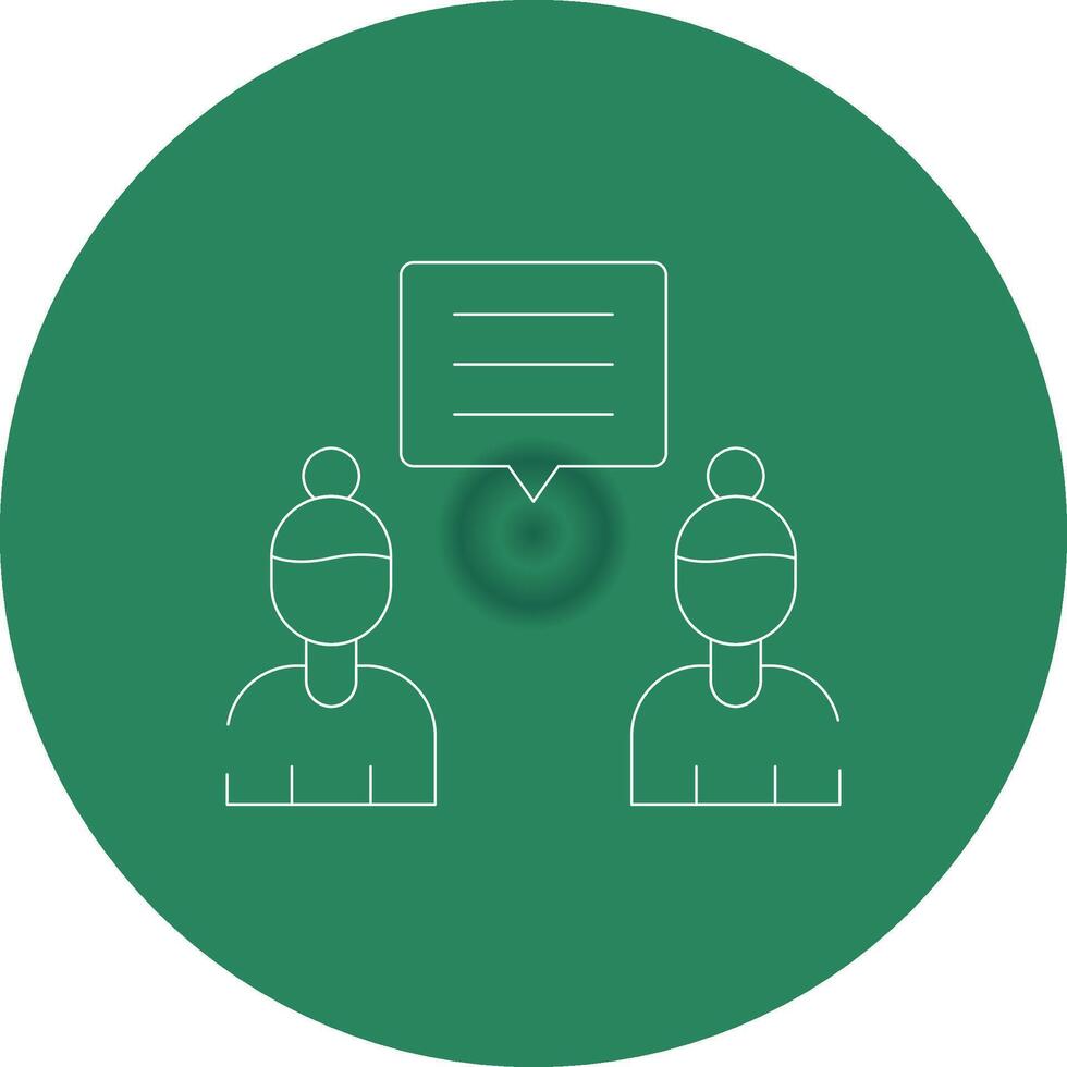 Discuss Creative Icon Design vector