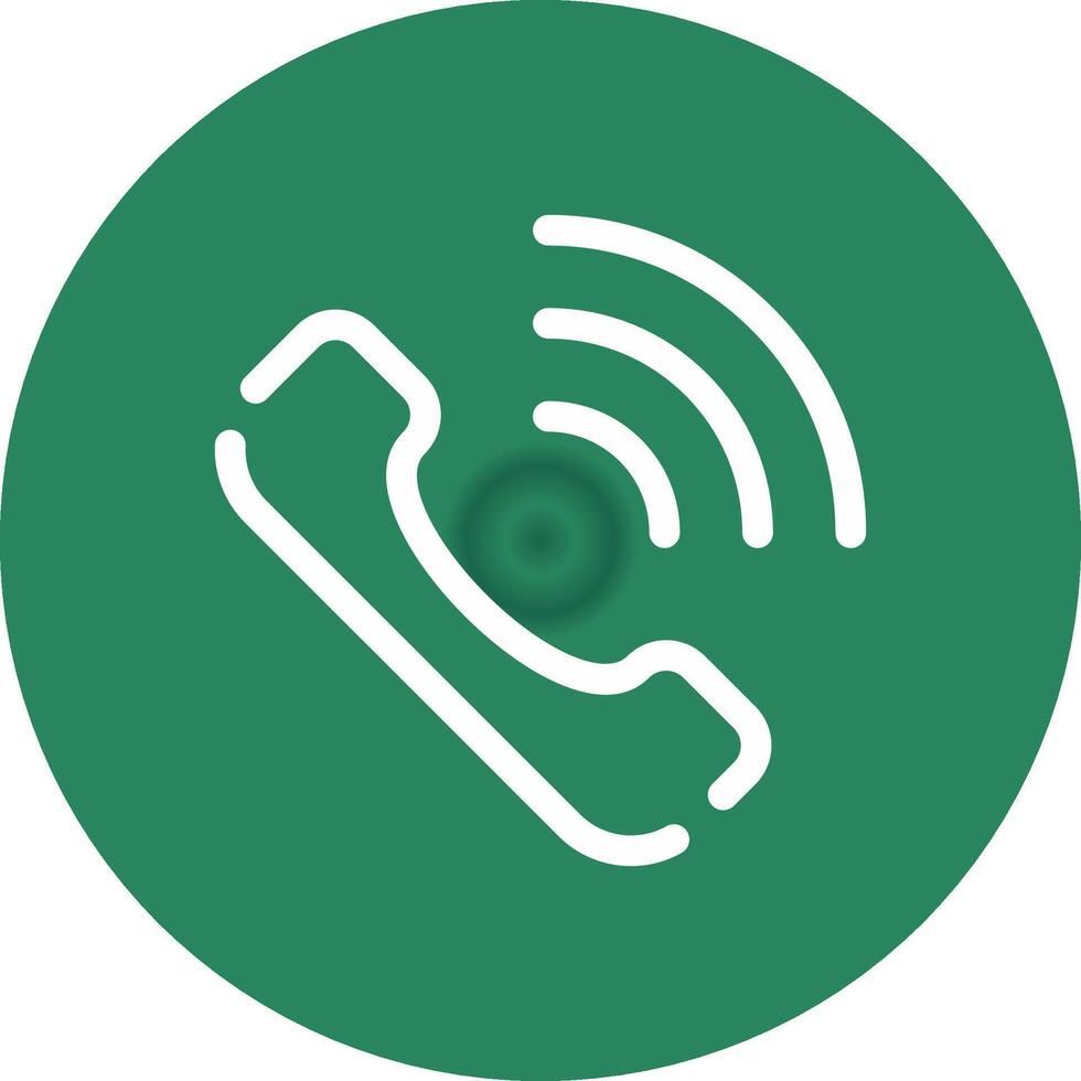 Phone Call Creative Icon Design vector