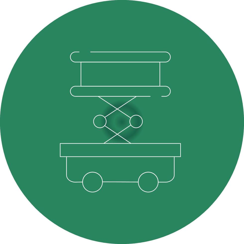 Scissor Lift Creative Icon Design vector