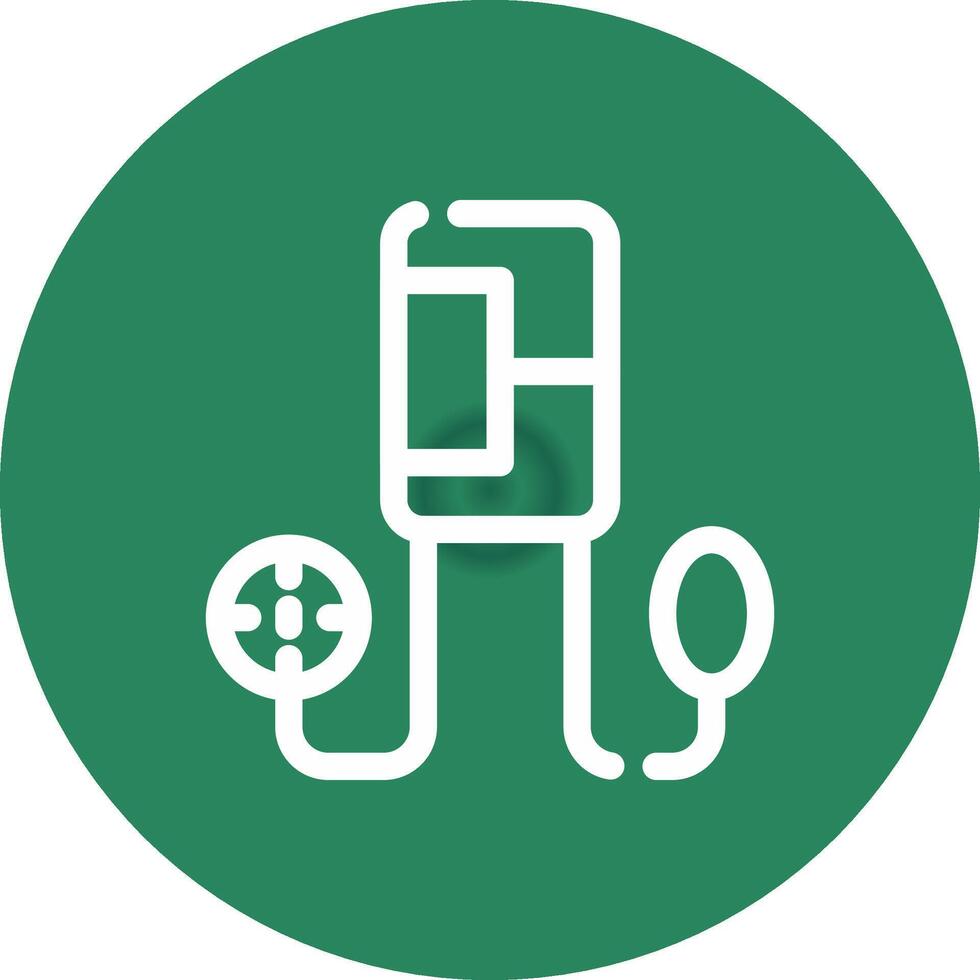 Blood Pressure Gauge Creative Icon Design vector