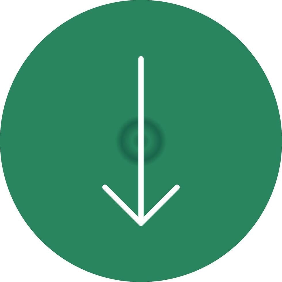 Down Arrow Creative Icon Design vector
