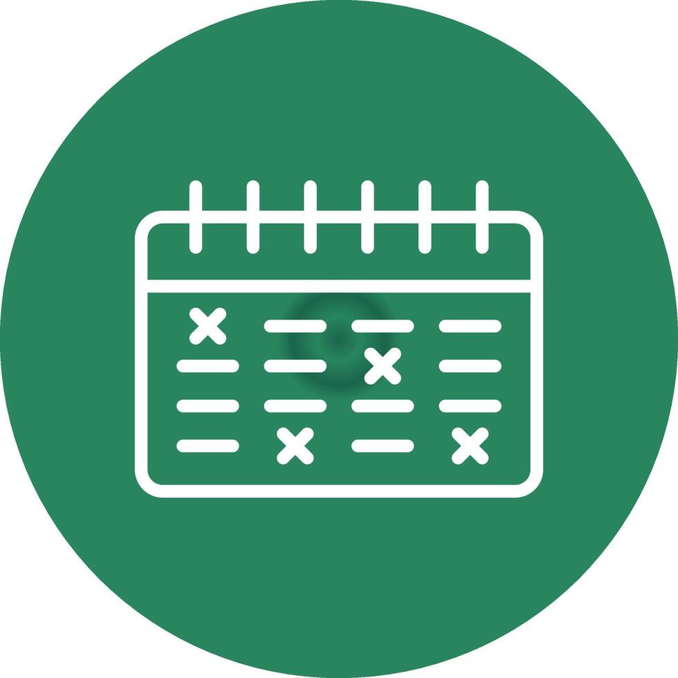 Schedule Creative Icon Design vector
