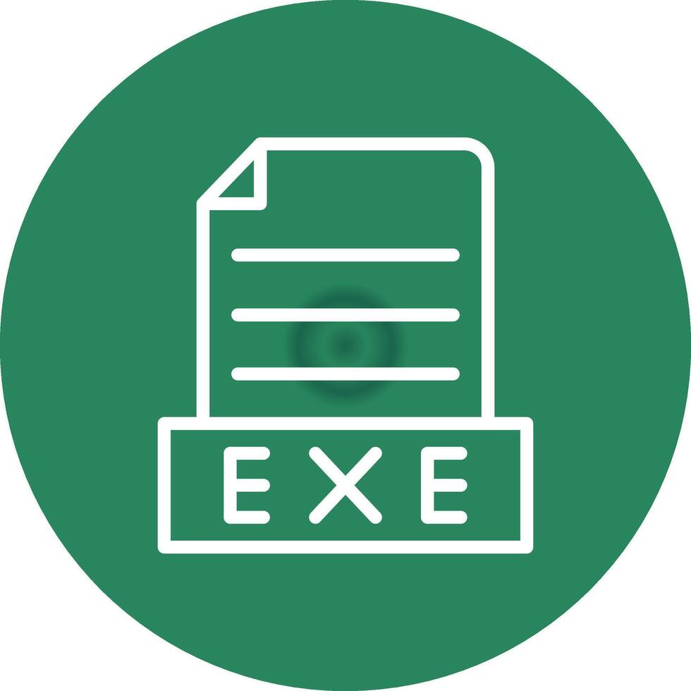 Exe Creative Icon Design vector