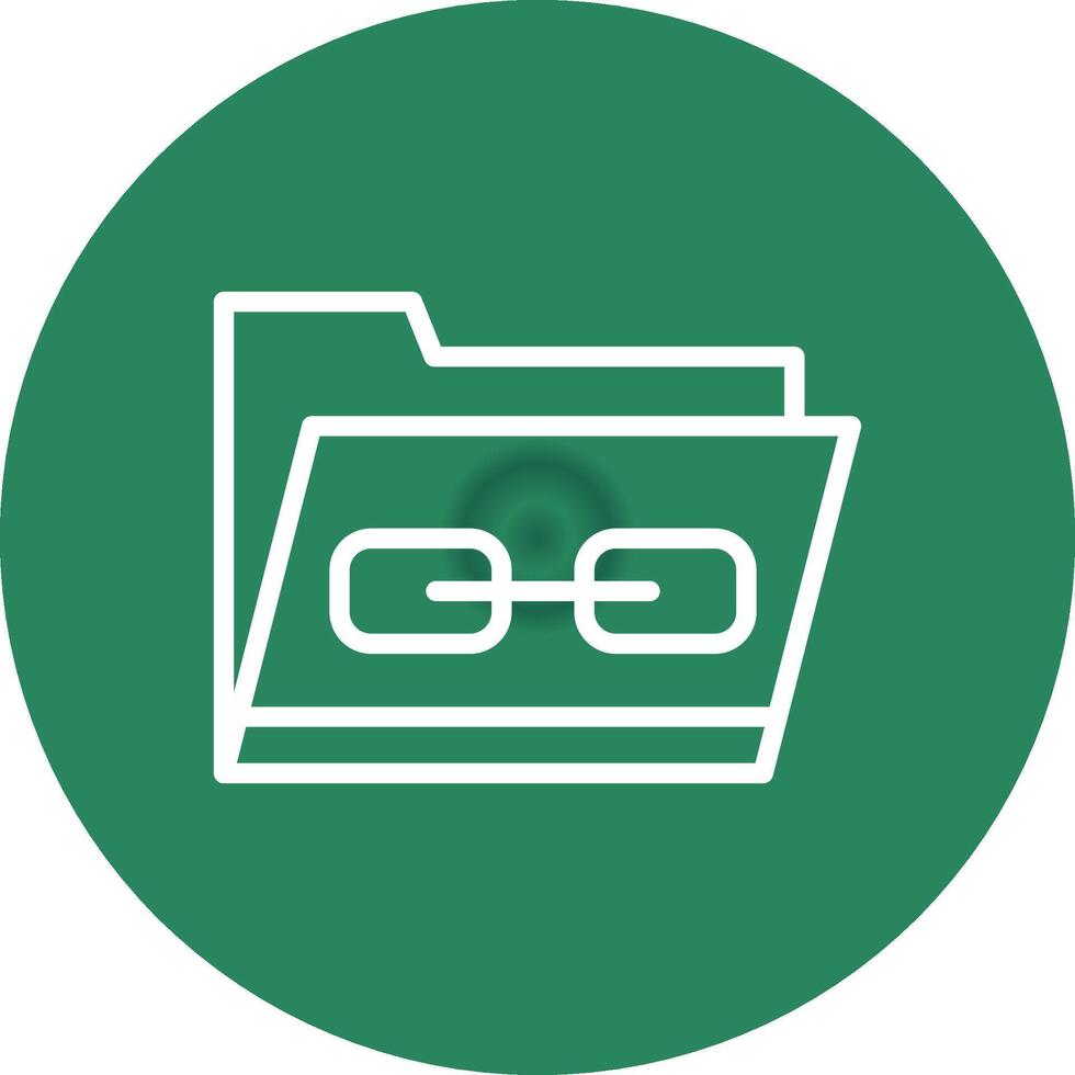 Link Folder Creative Icon Design vector