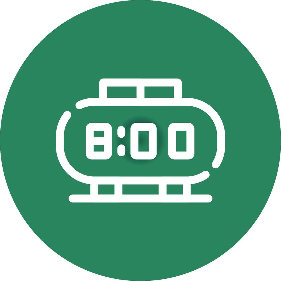 Digital Clock Creative Icon Design vector
