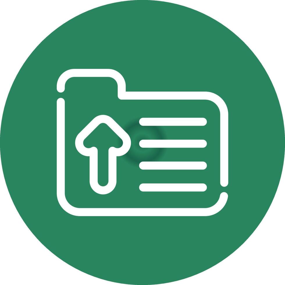 Folder Upload Creative Icon Design vector