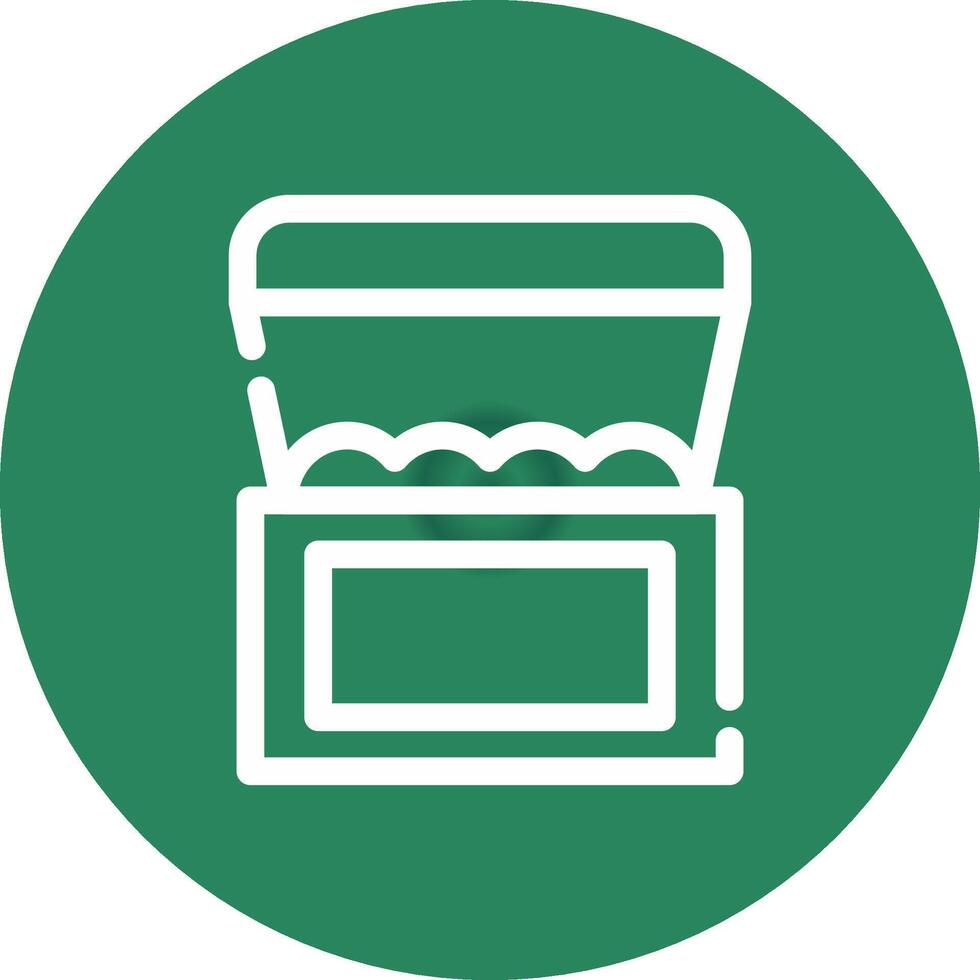 Treasure Chest Creative Icon Design vector