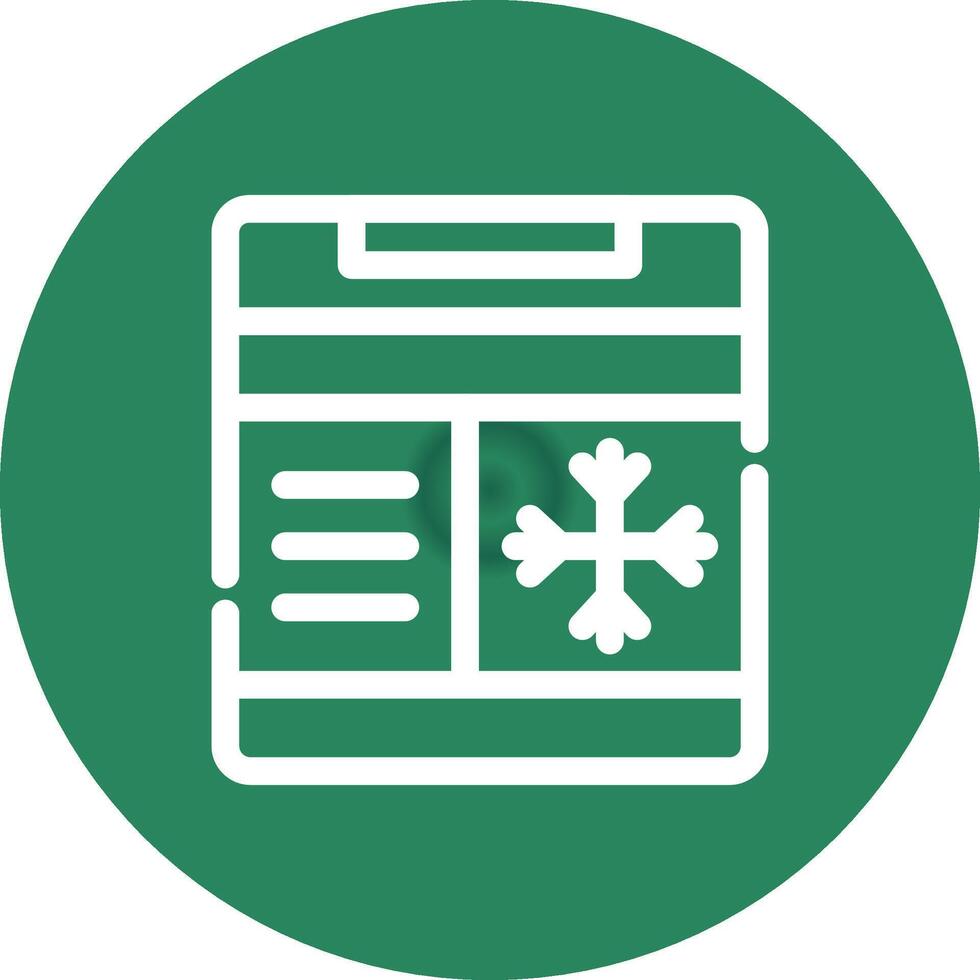 Freezer Creative Icon Design vector