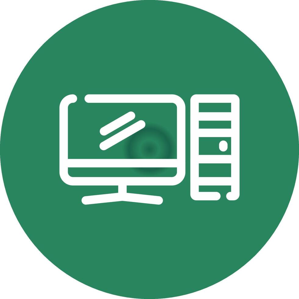 Computer Creative Icon Design vector