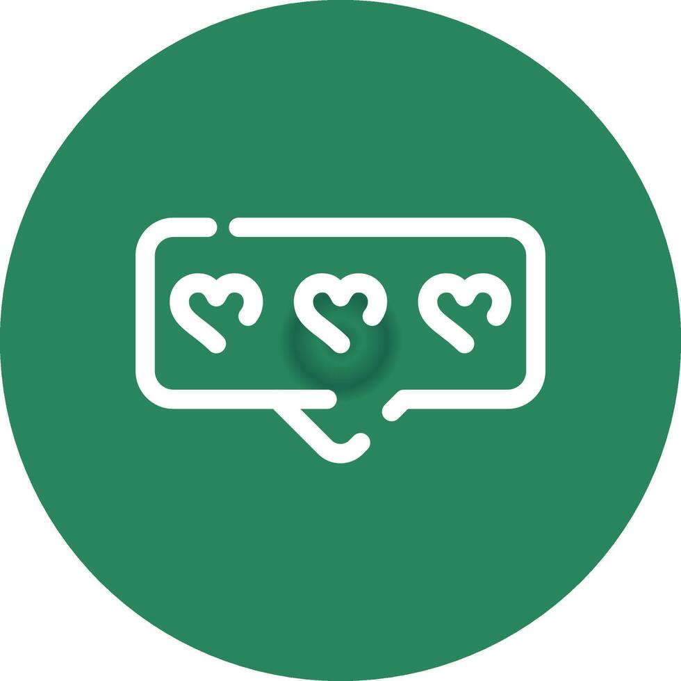 Comment Heart Creative Icon Design vector