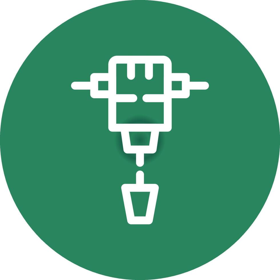 Jackhammer Creative Icon Design vector