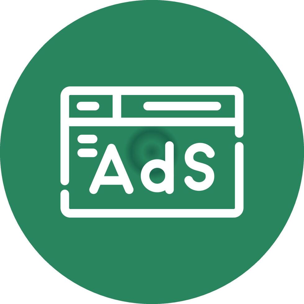 Advertising Creative Icon Design vector