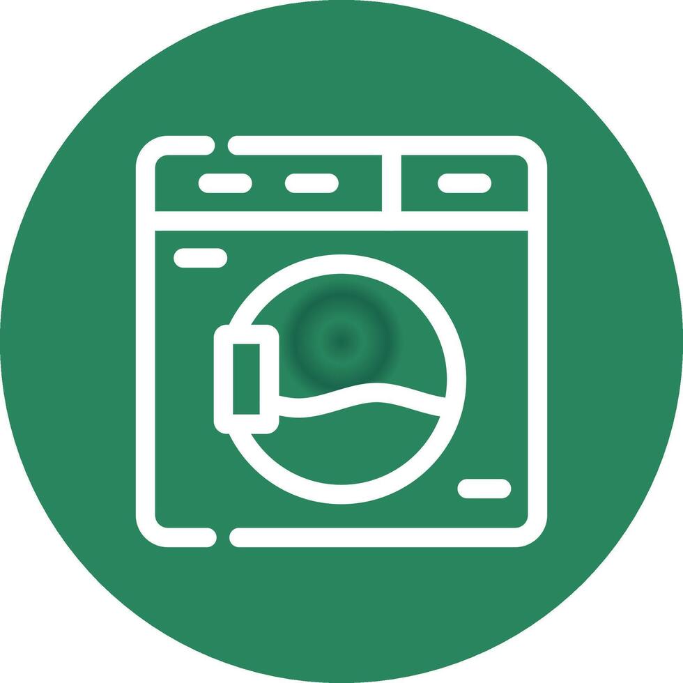 Washing Machine Creative Icon Design vector