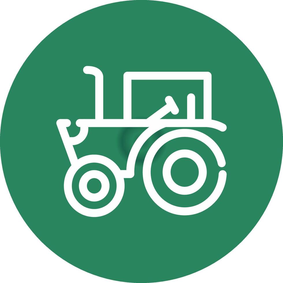 Tractor Creative Icon Design vector