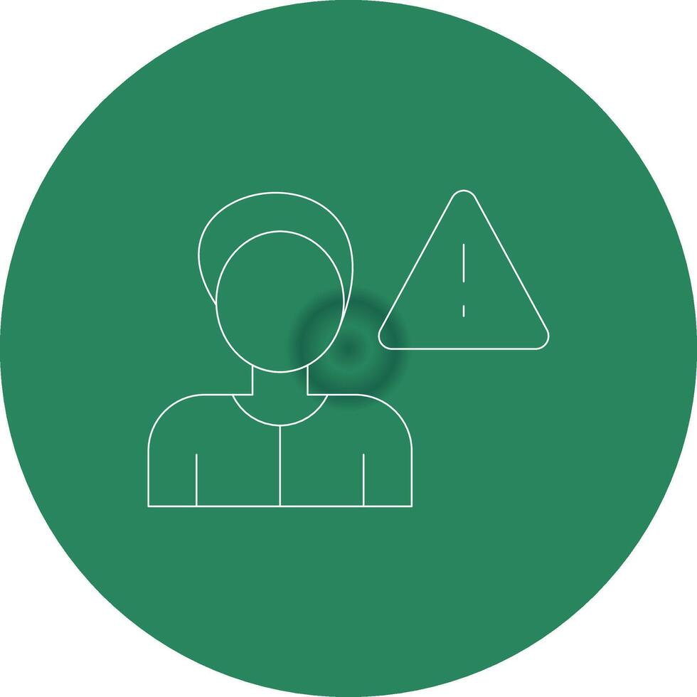 Cautious Creative Icon Design vector