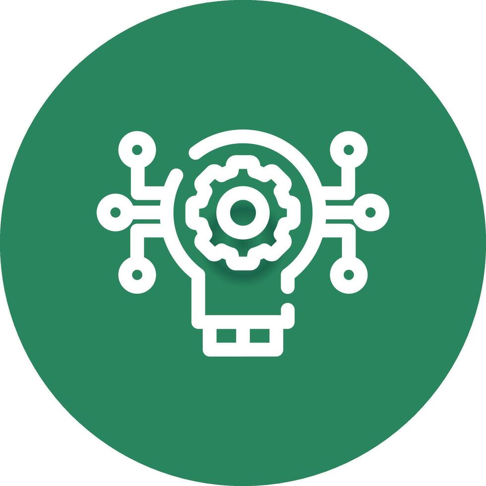 Technology Disruption Creative Icon Design vector