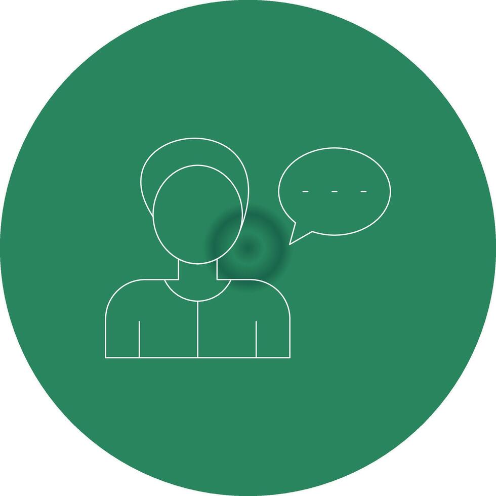 Verbal Communication Creative Icon Design vector
