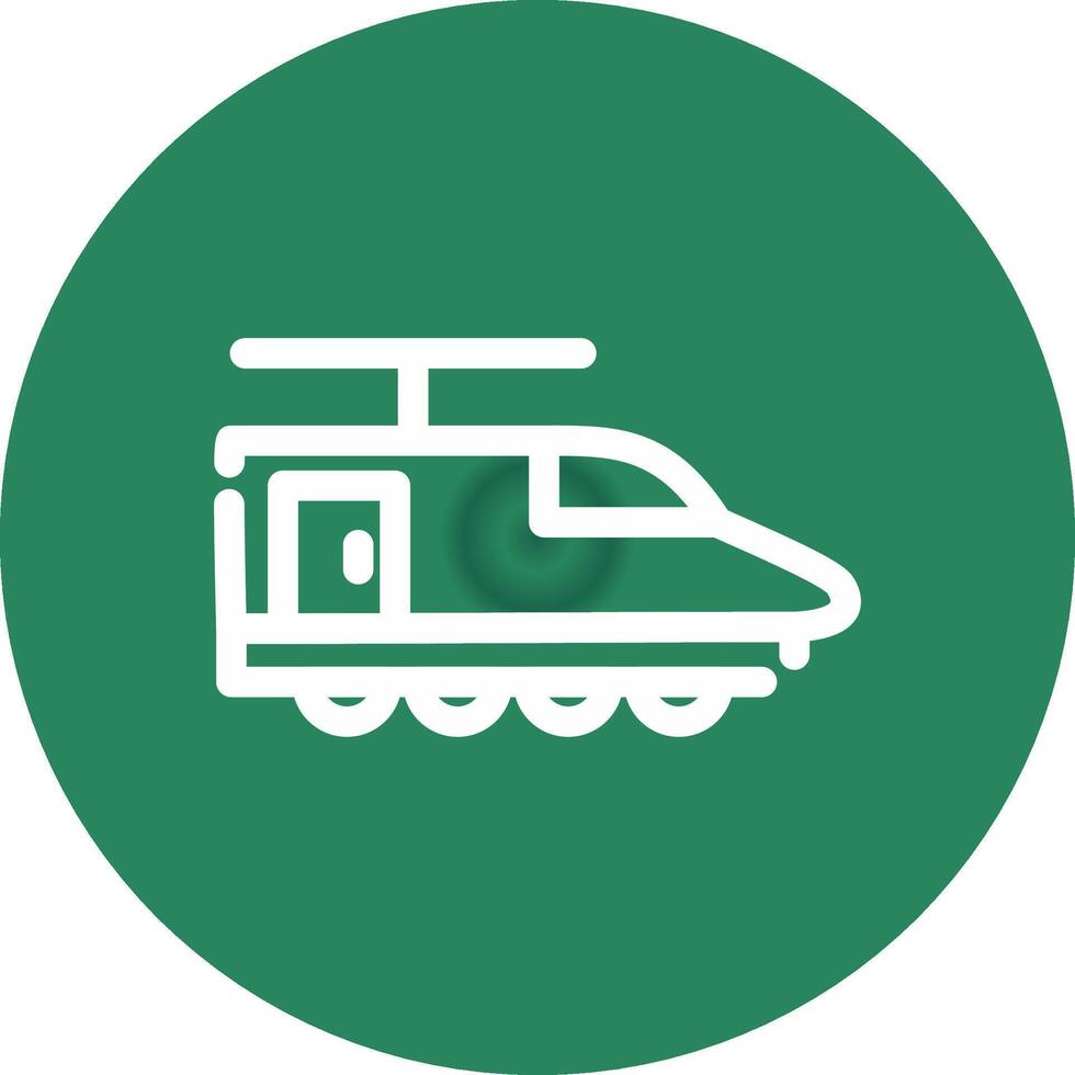 Electric Train Creative Icon Design vector