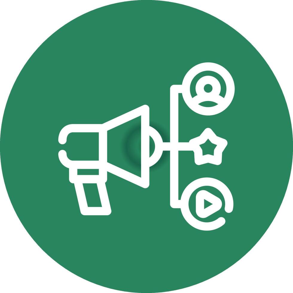 Advertising Creative Icon Design vector