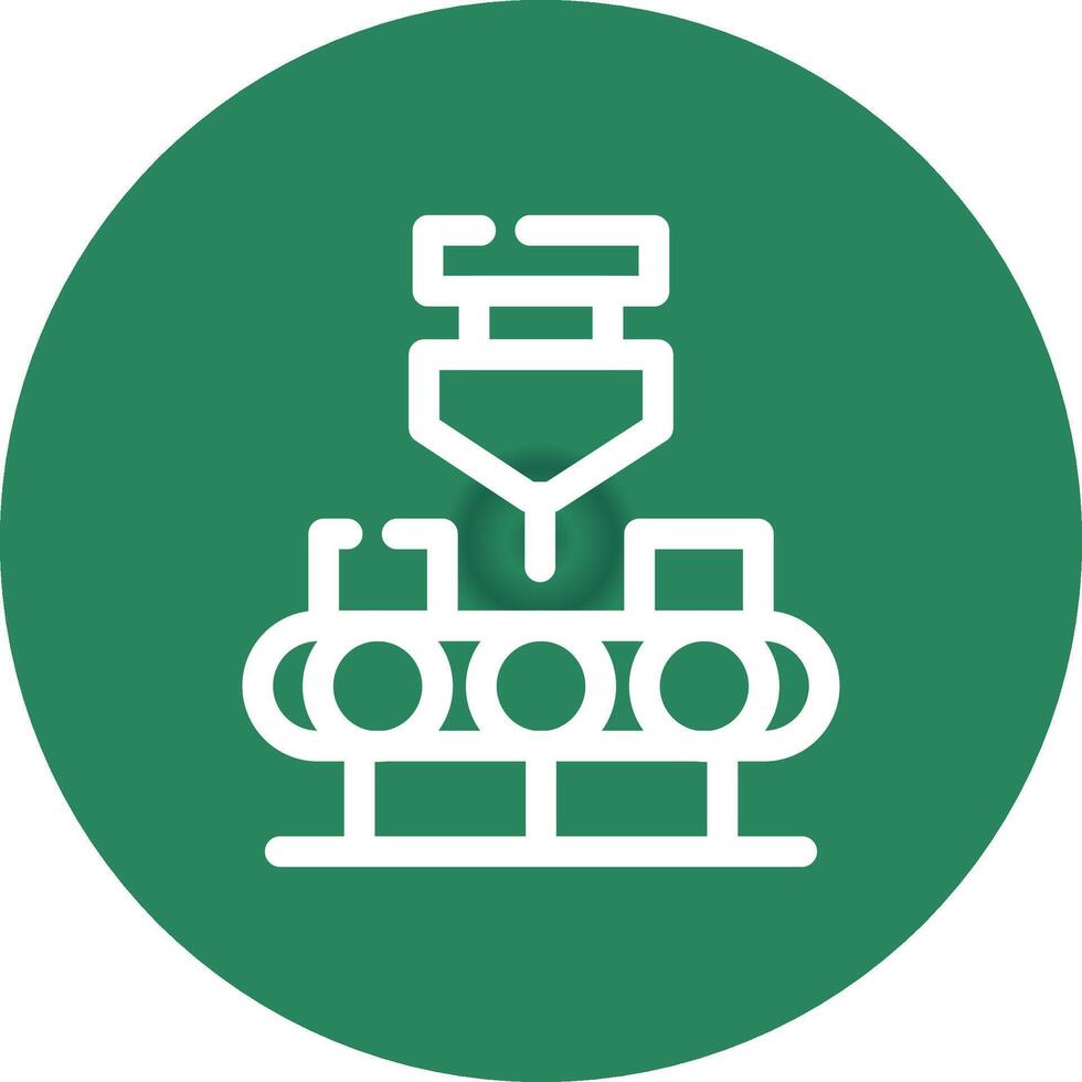 Conveyor Belt Creative Icon Design vector