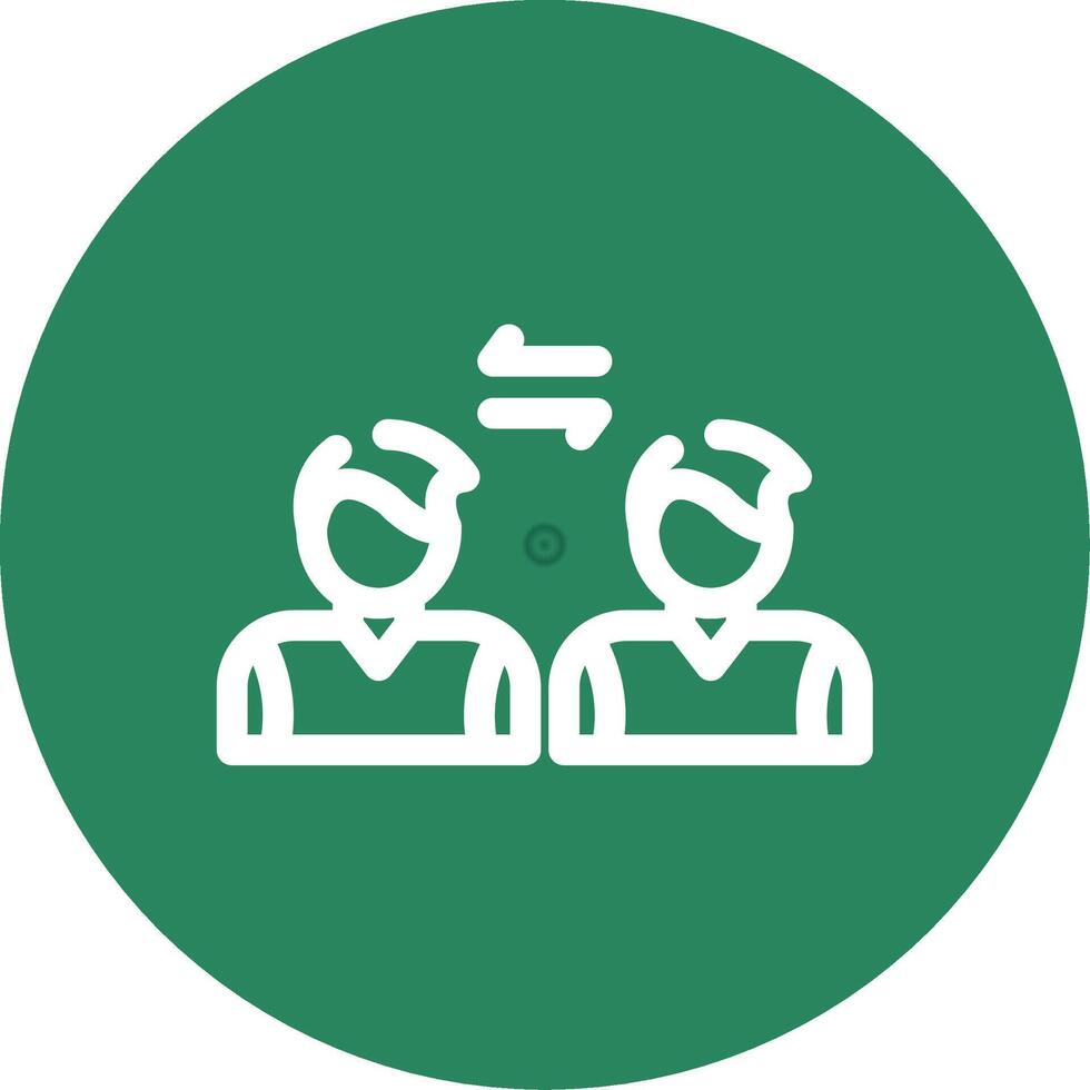 Social Distancing Creative Icon Design vector