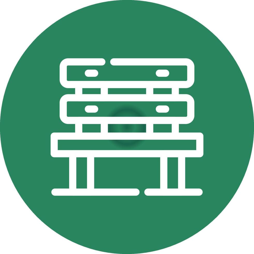 Bench Creative Icon Design vector