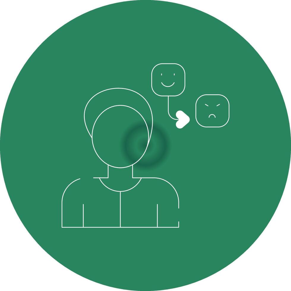 Negative Emotion Creative Icon Design vector