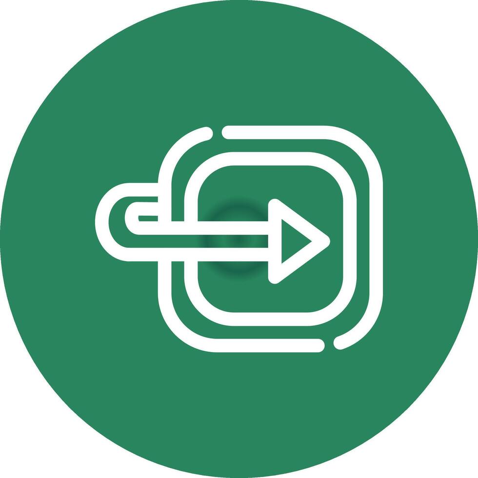 Moving Forward Creative Icon Design vector