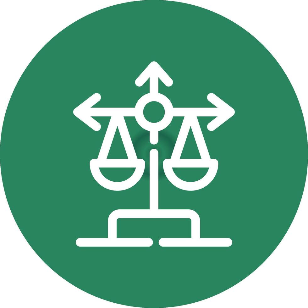 Balance Scale Creative Icon Design vector
