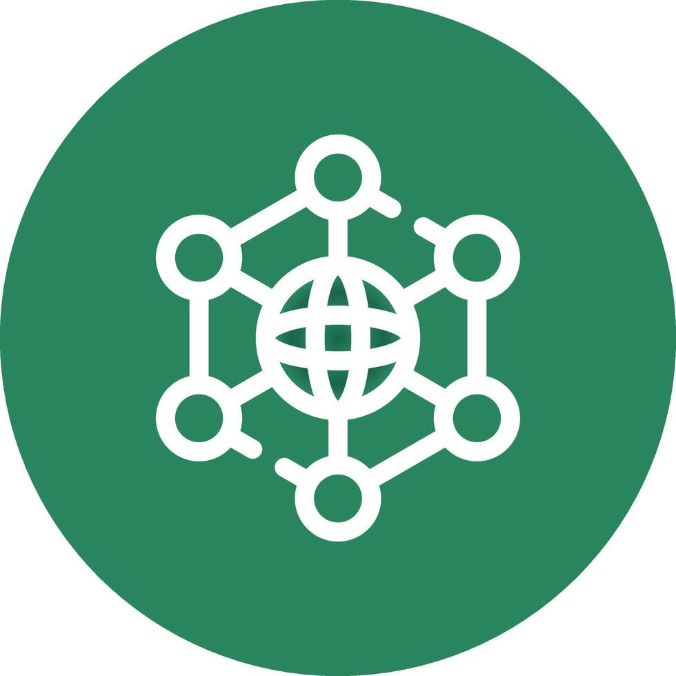 Neural Network Creative Icon Design vector