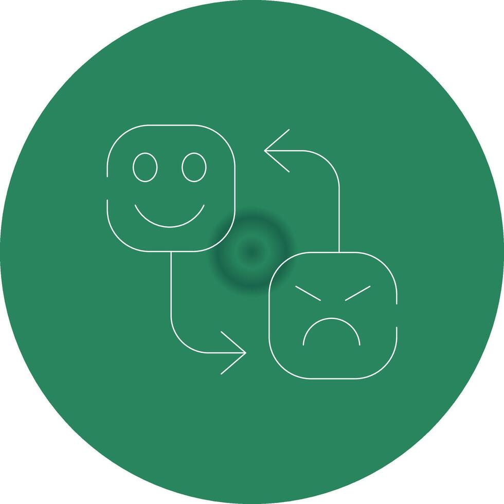 Mood Swing Creative Icon Design vector