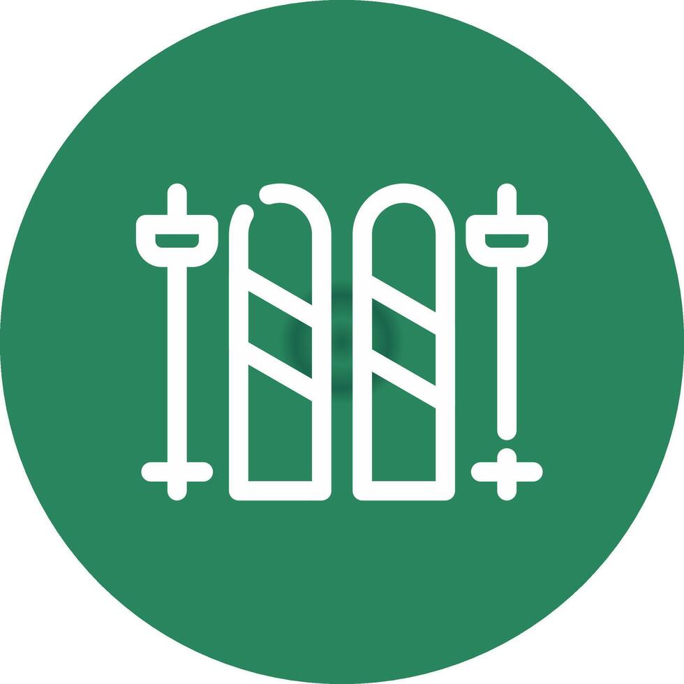Skis Creative Icon Design vector