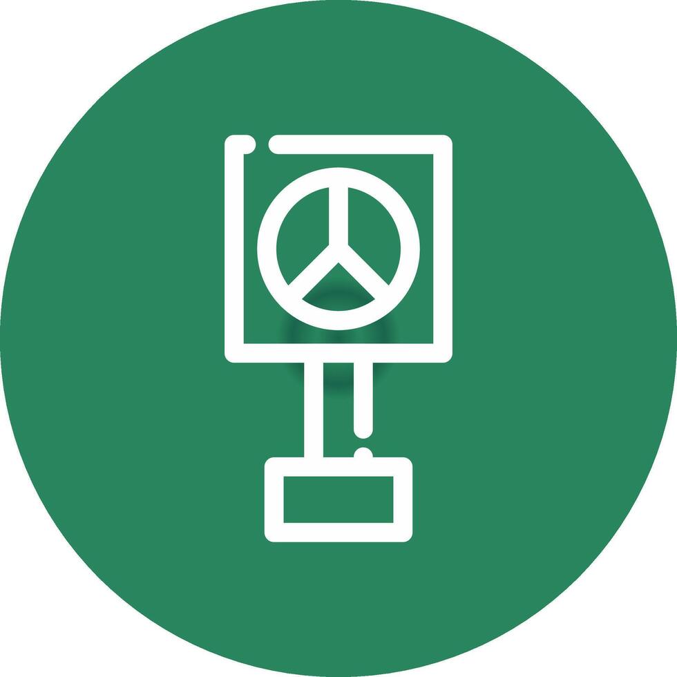 Peace Sign Creative Icon Design vector